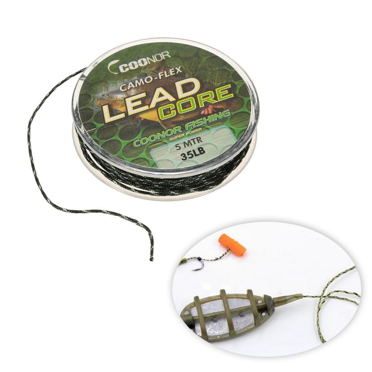 African Tackle Co Camouflage Leadcore Leader (5m)