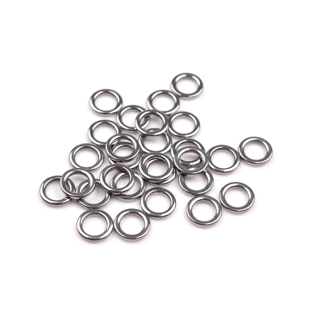 African Tackle Co Stainless Steel Rig Rings (20 Pack)