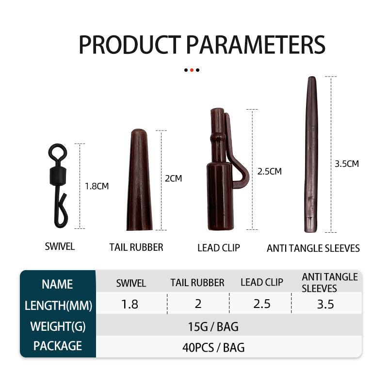 African Tackle Co Lead Clip Set
