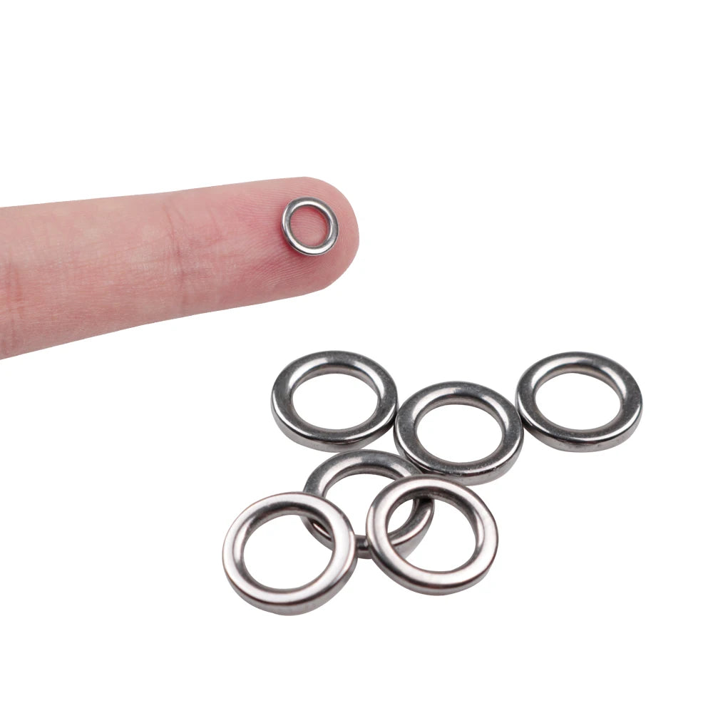African Tackle Co Stainless Steel Rig Rings (20 Pack)